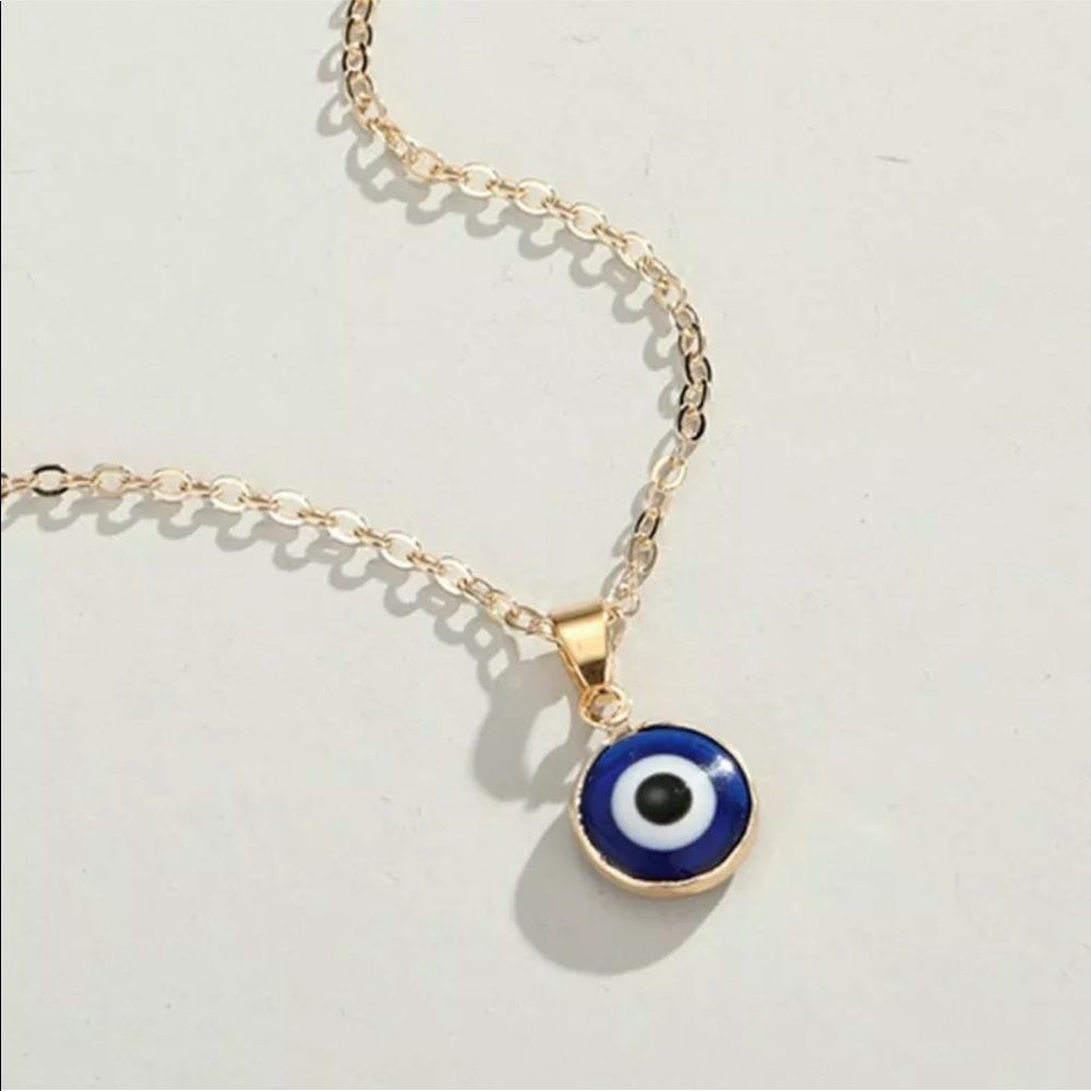 Lucky Evil Eye Necklace Turkish Blue Eye